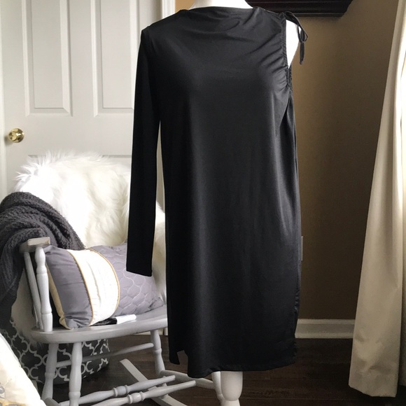Zara black one-sleeve dress/tunic - Picture 1 of 7